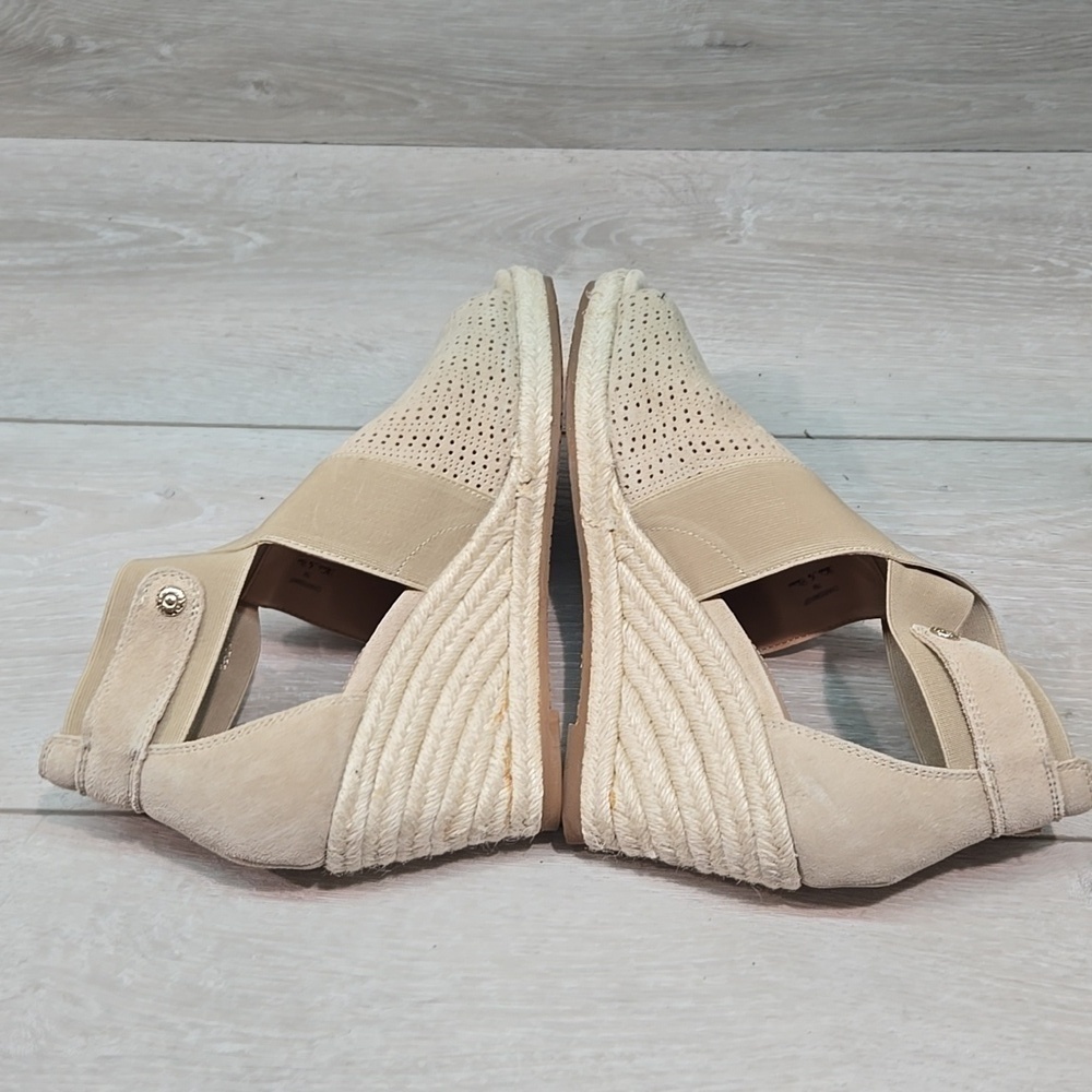 NYDJ Women's Charismasa Tan Wedge Sandals Espadrille Shoes Sz 7M - Picture 9 of 13